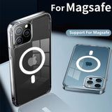 Magnetic MagSafe Wireless Charging Transparent Case For iPhone 13 12 11 Series