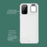 Anti-scratch Case with Ring Selfie Light Flashlight For Samsung S21 S20 Series