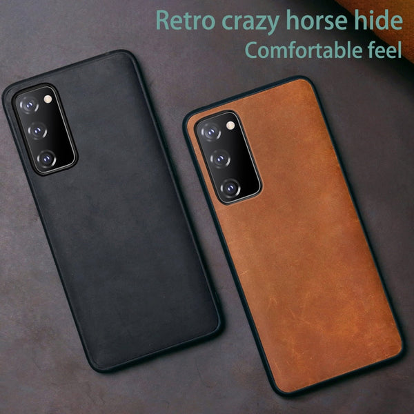 Genuine Leather Phone Case For Samsung Galaxy S21 S20 Note 20 Series
