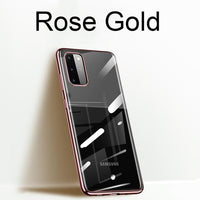 Transparent 3D Laser Plating Luxury TPU Soft Case For Samsung Galaxy S20 Series