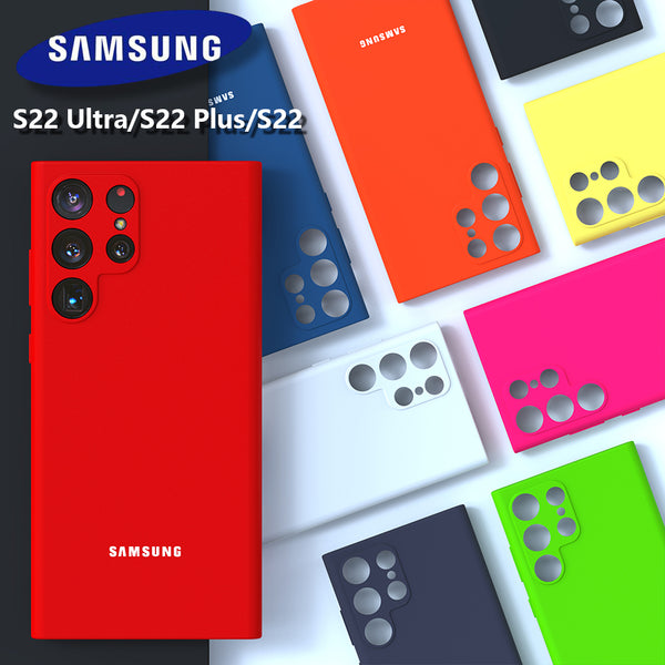 High Quality Silky Silicone Case for Samsung S22 S21 Ultra Plus