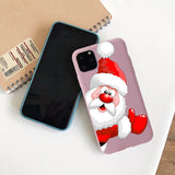 Merry Christmas Soft TPU Silicone Phone Case for iPhone 13 12 11 Series