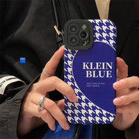Fashion Klein Blue Thousand Birds Soft Silicone Case For iphone 13 12 11 Series