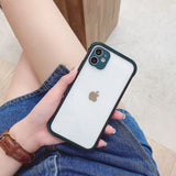 Shockproof Candy Color Clear Silicone Cover for iPhone 11 Lens Protection Cases