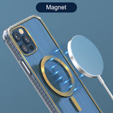 Magnetic Magsafe Wireless Charging Gradient Laser Lens Cover Case for iPhone 12 11 Series
