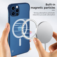 Magnetic Frameless Camear Protector Anti Fingerprint Matte Case For iphone 13 Series