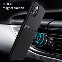 Car Holder Shockproof PU Leather Case For Apple iPhone 13 12 11 Series