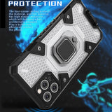 Newest Metal Ring Stand Anti fall Space Phone Case For iPhone 12 11 Series