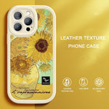 Flower Leather Texture Case for iPhone 13 12 11 Pro Max