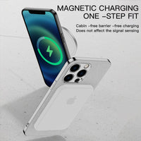 Ice Pattern Plating Magnetic Case for iPhone 14 13 12 series