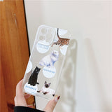 Funny 3D Cat Stand Case for iPhone 13 12 11 Pro Max