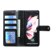 Luxury Wallet Zipper Leather Flip Cover Card Slot Holder For Samsung Galaxy Z Fold 3 5G