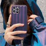 Luxury Puffer Roman Columnar Soft Case for iPhone 13 12 11 Pro Max Mini