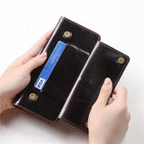 Luxury Wallet Zipper Leather Flip Cover Card Slot Holder For Samsung Galaxy Z Fold 3 5G