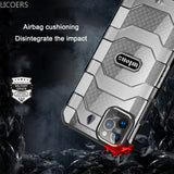 Translucent Airbag Anti slip Military Armor Case for iPhone 12 11 Series