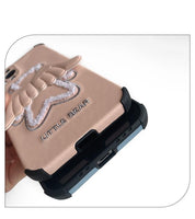 Angel Shockproof Embroidery Craft Bracket Case For iPhone 12 11 Series