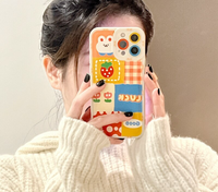 Korean Cute Cartoon Style Good Luck Case For iPhone 13 12 series