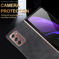 Luxury Foldable Leather Back Cover Case For Samsung Galaxy Z Fold 2 & Z Flip