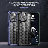 Armor Carbon Fiber Transparent Armor Case for iPhone 13 series