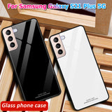 Tempered Glass Case for Samsung Galaxy S22 S21 S20 Ultra Plus FE