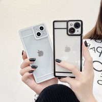 Fashion Minimalist Creative Square Border Case For iPhone 13 12 11 Pro Max Mini