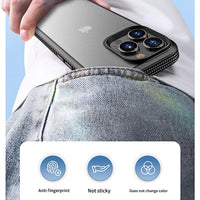Carbon Fiber Border Matte Transparent Airbag Shockproof Cover for iPhone 13 Series