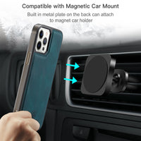 2 In 1 Magnetic Wallet Luxury Leather Phone Case for IPhone 13 Series