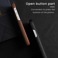 New Luxury Genuine Leather Phone Case for iPhone 13 12 Series