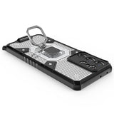 TPU+PC Transparent Armor Case With Ring For Samsung Galaxy S21 Note 20 Series