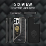 Luxury Leather Pattern Carbon Fiber Pattern Protective Cover for iPhone 13 12 11 series Samsung S21 series