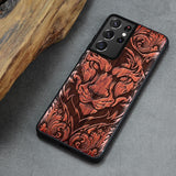 Carveit 3D Carved Wooden Case For Samsung Galaxy S21 Ultra Plus