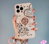 Rhinestone Diamond Ring Holder Glitter Bling Case For iPhone 14 13 12 series