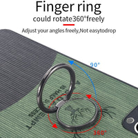 Luxury Cloth Ring Holder Case For iPhone 12 11 Series