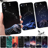 12 Constellations Zodiac Signs Black Cell Phone Case for iPhone 11 Series