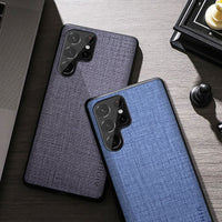 Premium Cloth Texture Case for Samsung S22 Ultra Plus