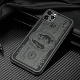 Leather Dollar Embossed All inclusive Phone Case for iPhone 12 11 Series