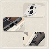 Cute Leather Texture Case for iPhone 13 12 11 Pro Max