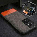 Fashion Business Shockproof Canvas Magnetic Case For Samsung S21 Ultra