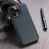 Solid Color PU Leather Camera Protection Case for iPhone 13 12 11 Pro Max