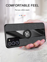 Samsung Note 20 Ultra Case Car Magnetic Stand Ring Cloth Shockproof Cover