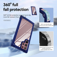 [6-in-1] 2 Packs Camera Lens Protector + 3 Packs Soft Screen Protector + 1 All-Round Case for Samsung Galaxy S22 series