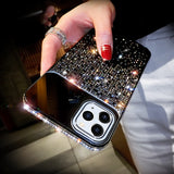 Luxury Mirror Gradual Change Jewelled Shiny Diamond Phone Case For iPhone 12 11 Series