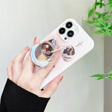 Korea 3D Ice Cream Coffee Ring Holder Case for iPhone 11 12 13 Pro Max