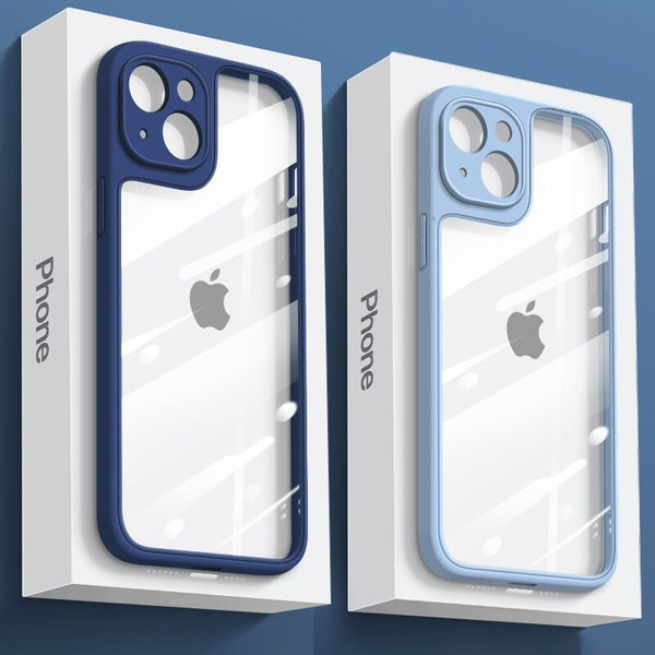 Luxury Silicone Shockproof Armor Bumper Clear Case For iPhone 13 12 11 Series