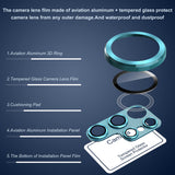 Aluminum Alloy Metal Tempered Glass Full Protector Camera for Samsung Galaxy S22 Ultra Plus