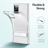 Transparent Shockproof Ultra thin Case with Metal Kickstand for Samsung Galaxy Note 20 & S20 Series
