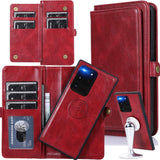 Removal Magnetic Stand Flip Wallet Leather Case for Samsung S20 Ultra