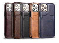 Luxury Leather Wallet Case for iPhone 13 12 11 Pro Max