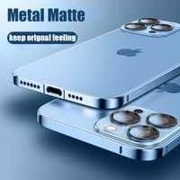 Luxury Aluminum Metal Matte Case for iPhone 14 13 12 series