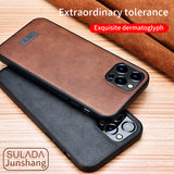 Luxury Leather Texture Case for iPhone 13 12 11 Pro Max Mini